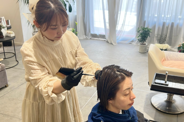 美容院R 美髪矯正 プロセス3