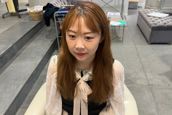癖毛の女性の例 ケース1 RISAさん 美容室Rオリジナルデータ